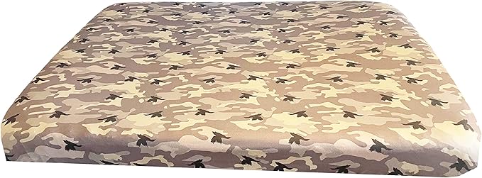 DUKE&LEFTY Furever Camo PetBed Slipcover-Stretch Soft Petbed Cover-Universal-Easy to Remove (Zipper Free)-Camo/Large