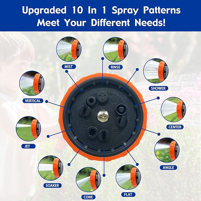 Dog Shower Attachment Sprayer Nozzles with 3/4” GHT Male x 1/2” NPT Male Connector for Garden Hose Dog Wash Sprayer with Soap Dispenser Hose Shampoo Nozzle Sprayer for Indoor Outdoor Pet Pup Dog Wash
