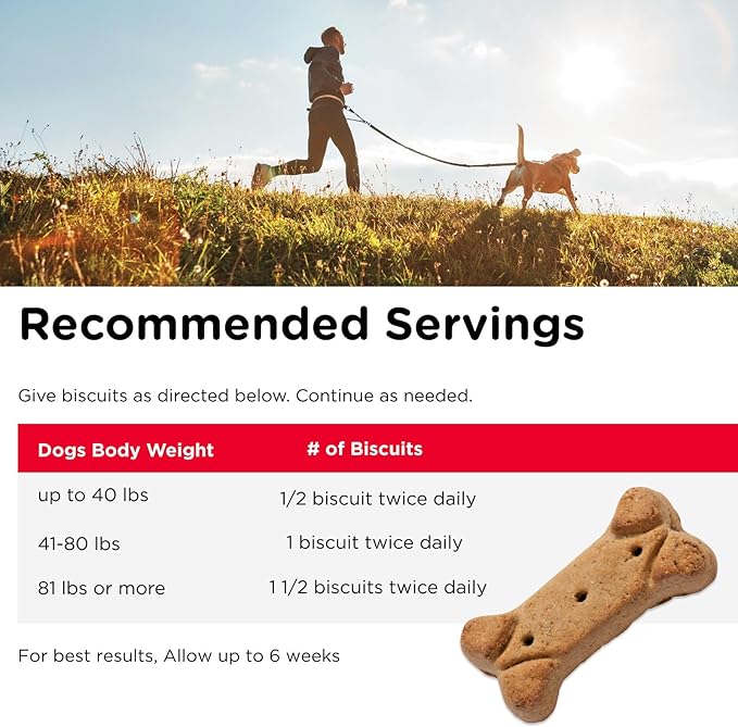 Nutri-Vet Hip & Joint Biscuits for Dogs - Tasty Dog Glucosamine Treat & Dog Joint Supplement - Small Sized Biscuit with 166mg Glucosamine - 19.5 oz - (Package May Vary)