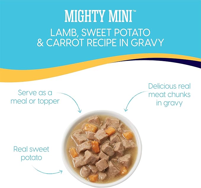 Solid Gold Wet Dog Food for Small Dogs - Mighty Mini Grain Free Wet Dog Food Made with Real Lamb - for Puppies, Adult & Senior Small Breeds with Sensitive Stomachs