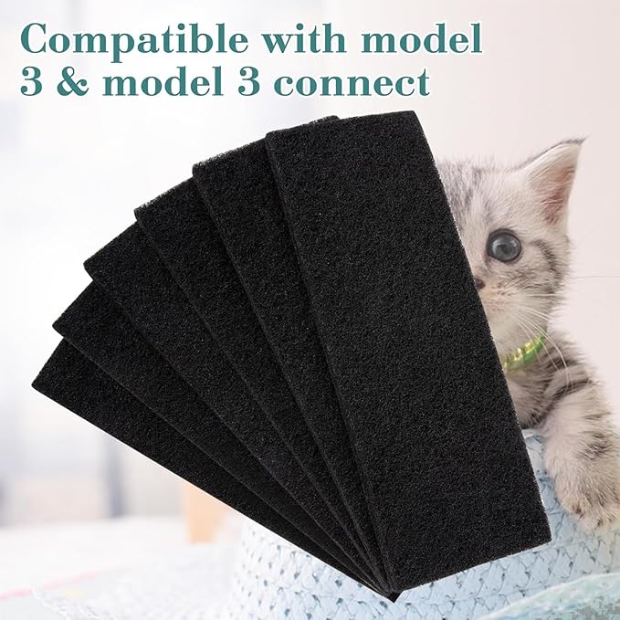GIB 12 Pack Carbon Filters Compatible with LR Model 3, Replacement Filters for Litter-Robot 3 Models to Absorb Odors Control Damp from Pets and Keep Home Fresh