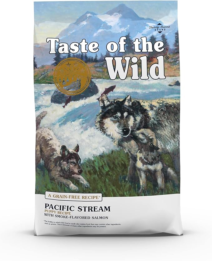 Taste Of The Wild Pacific Stream Grain-Free Dry Puppy Food With Smoke-Flavored Salmon 5lb