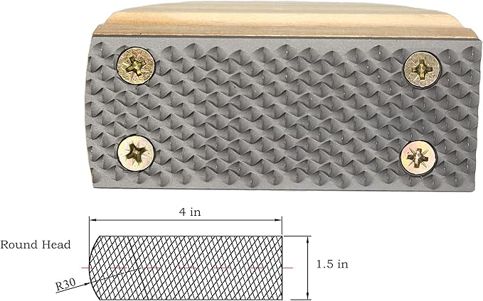 Farrier Rasp with Wooden Handle, Hoof File, Equine Hoof Rasp,Hoof Trimming File (Coarse Tooth)