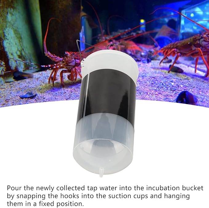 Zerodis Shrimp Hatchery Kit, Shrimp Hatchery Kits Large Capacity Automatic Shrimp Eggs Incubator with Regulating Valve