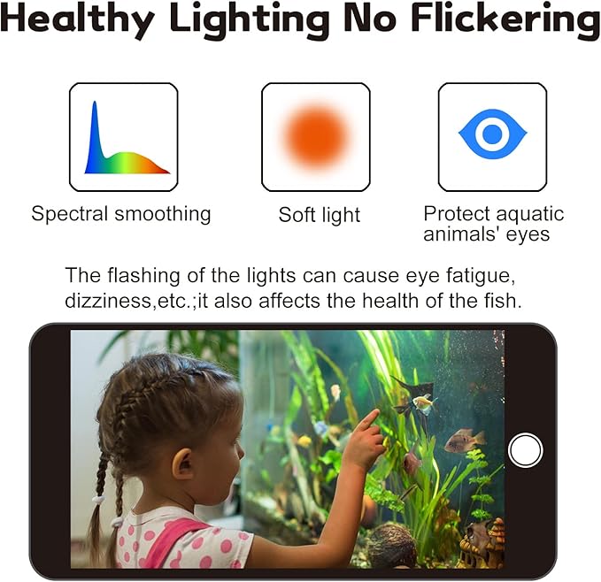Aquarium lights Fish Tank Light (Remote controller version, 20-26'')