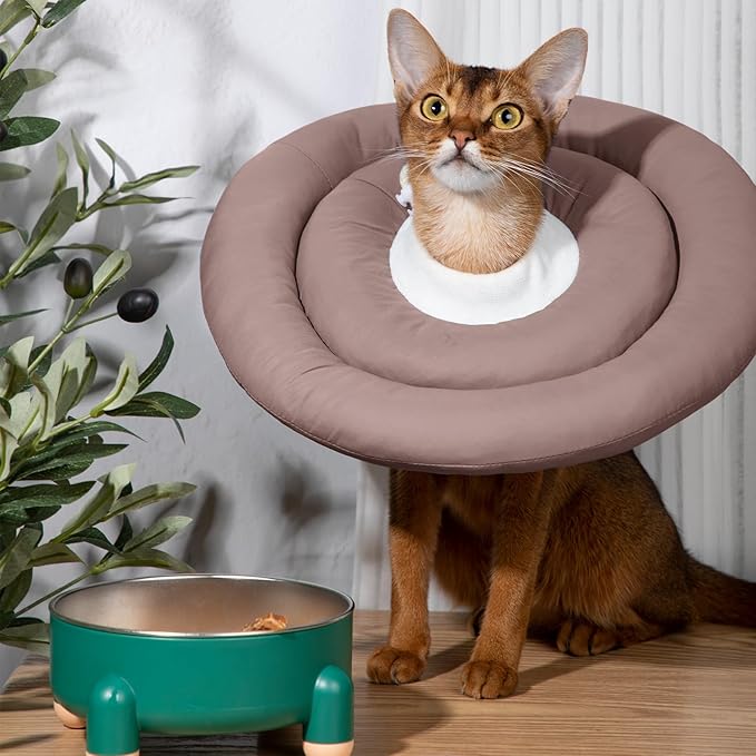 Dog Cones for Medium Dogs,Comfortable Adjustable Soft Dog Cone Alternative After Surgery,Elizabethan Donut Collar for Medium Dogs Recovery,Different Sizes for Cats,Large Dogs and Small Dog