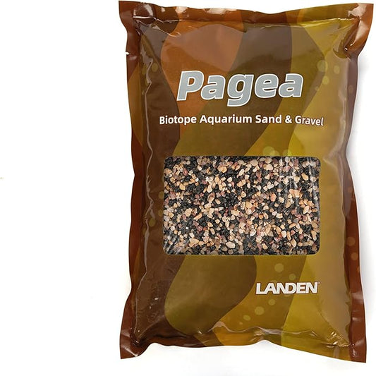 LANDEN Pangea Aquascape Sand for Aquarium 2L (7lbs), Natural Cosmetic Gravel for Plants, Pea Gravel, Pebbles, Fish Tank Decorative Sand, Biotope Aquarium Gravel, 1-3mm