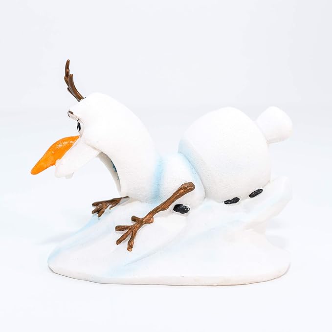 PENN-PLAX Disney’s Frozen Officially Licensed Aquarium Ornament – Sliding Olaf – Mini Size