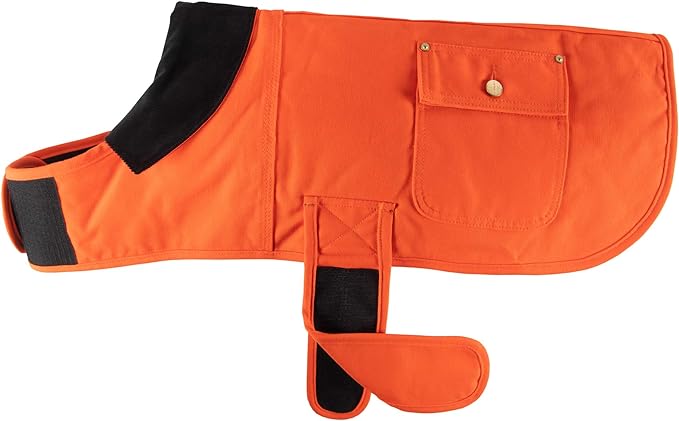 Carhartt Firm Duck Insulated Dog Chore Coat Hunter Orange/Brass