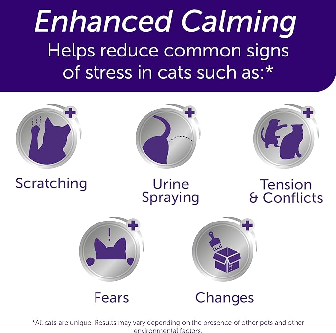 FELIWAY Optimum Cat, Enhanced Calming Pheromone Diffuser, 30 Day Starter Kit (48 mL)
