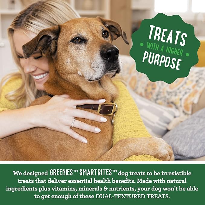 Greenies Smartbites Immune Support Crunchy & Soft Dog Treats, Chicken Flavor, 8 oz. Pack