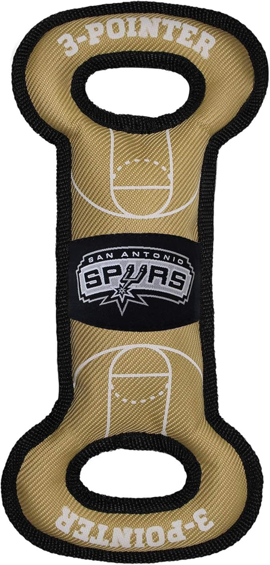 Pets First NBA SAN Antonio Spurs Field Toy. - Tough Nylon Pet Toy with Double Trim Stitching & Inner Squeaker, One Size, SPU-3030