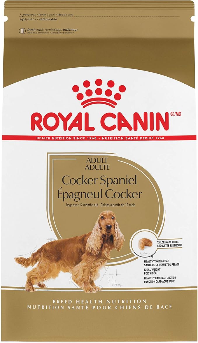 Royal Canin Cocker Spaniel Adult Dry Dog Food, 6 lb bag