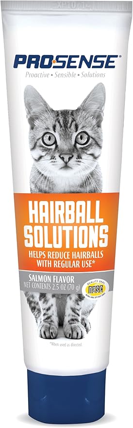 ProSense Pro-Sense Sugar Free Cat Hairball Solutions, Salmon Flavor, 2.5-Ounce