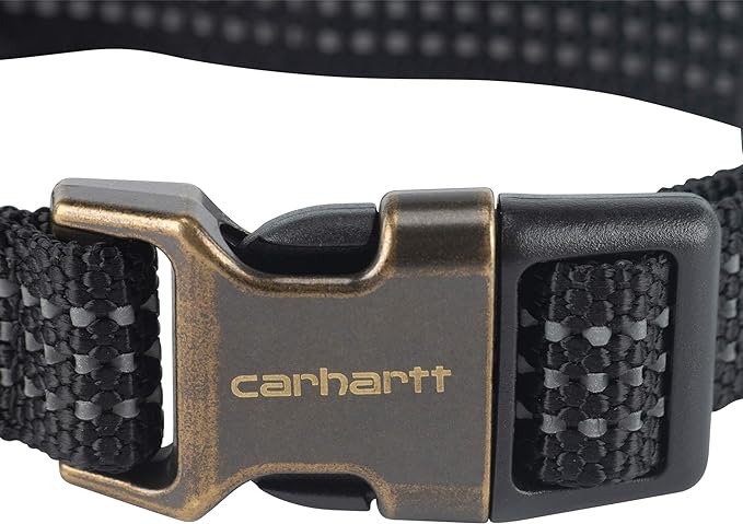 Carhartt Dog Collar Black/Brushed Brass Medium