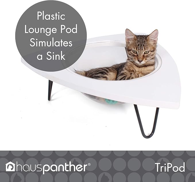 Hauspanther Tripod - Cat Lounge Pod, White