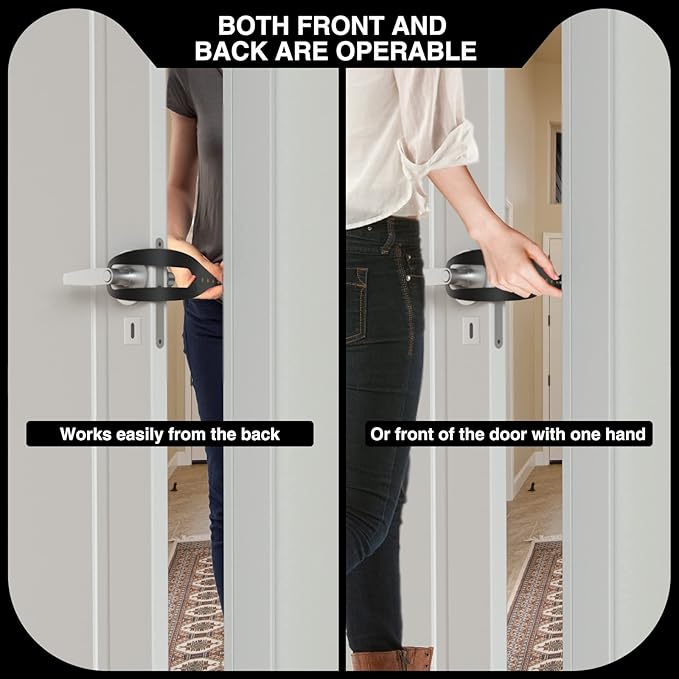 Cat Door Holder Latch Larger Adjustable Cat Door Alternative Fast Latch Strap Let Cats in and Keeps Dogs Out of Litter & Food and Safe Baby Proof No Measuring Easy to Install 4Pcs