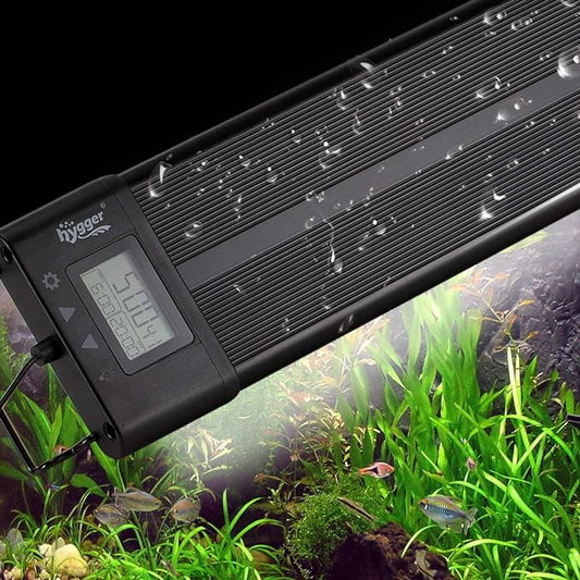 hygger Aquarium Programmable LED Light, for 18~24in Long Full Spectrum Plant Fish Tank Light with LCD Setting Display, 7 Colors, Sunrise Sunset Moon and DIY Mode, for Novices Advanced Players