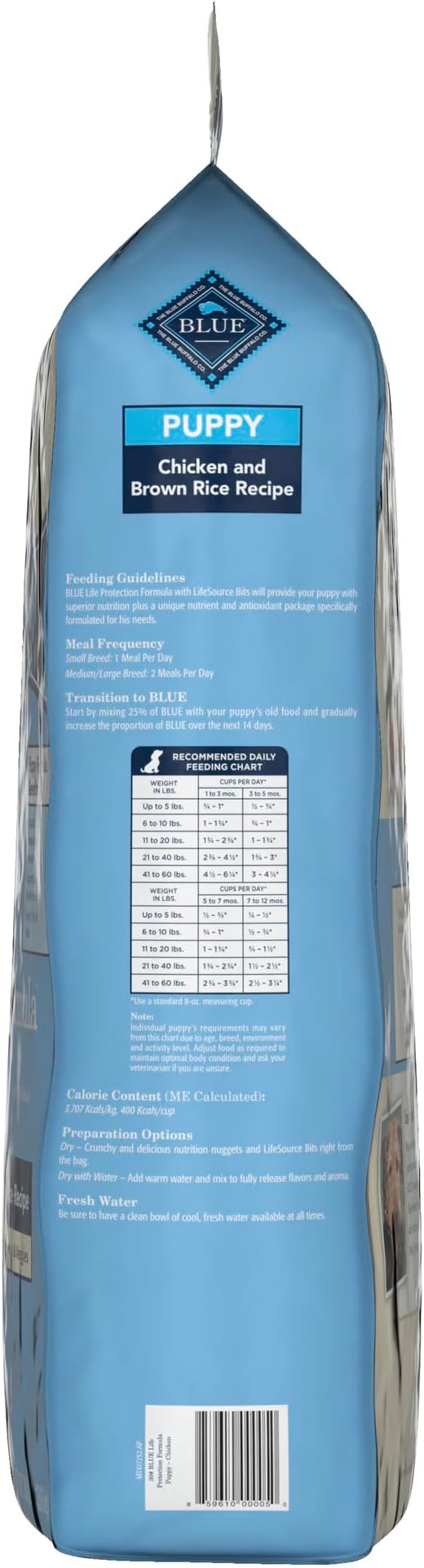 Blue Buffalo Life Protection Formula Natural Puppy Dry Dog Food, Chicken and Brown Rice 30-lb