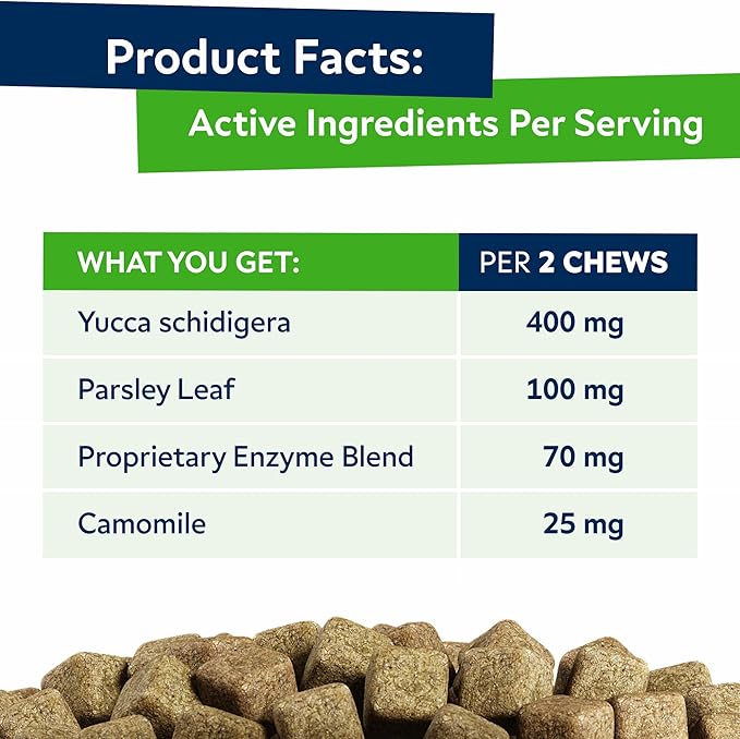 STRELLALAB No Poo Chews for Dogs - Coprophagia Stool Eating Deterrent - No Poop Eating for Dogs - Digestive Enzymes - Gut Health & Immune Support - Stop Eating Poop - Chicken Liver Flavor 120Chews