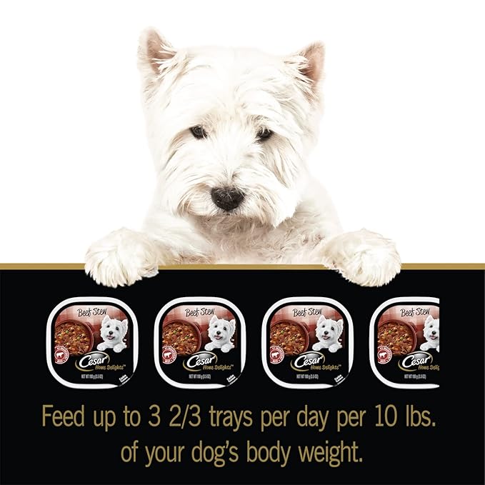 Cesar Home Delight Wet Dog Food, Beef Stew 3.5 Oz Tray (pack of 1)