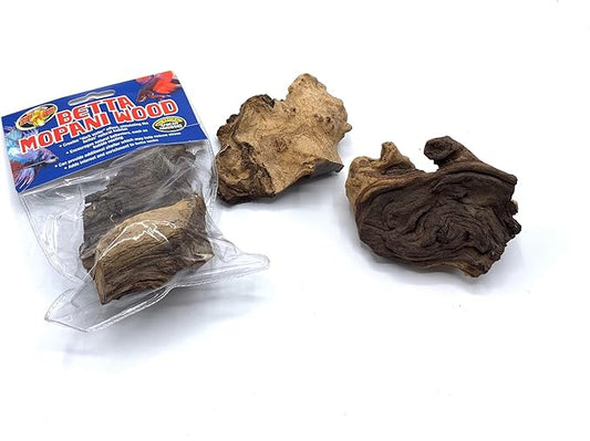 Zoo Med Betta Mopani Wood Fish Aquarium Terrarium Decoration to Create “Dark Water” Effect BA10 (Pack of 3)
