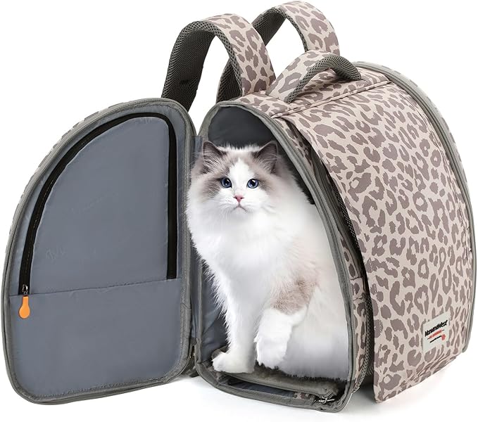 Montana West Cat Carrier Backpack for Small Medium Dog & Puppies with Blackout Curtains for Outdoor Adventures Travel Bag