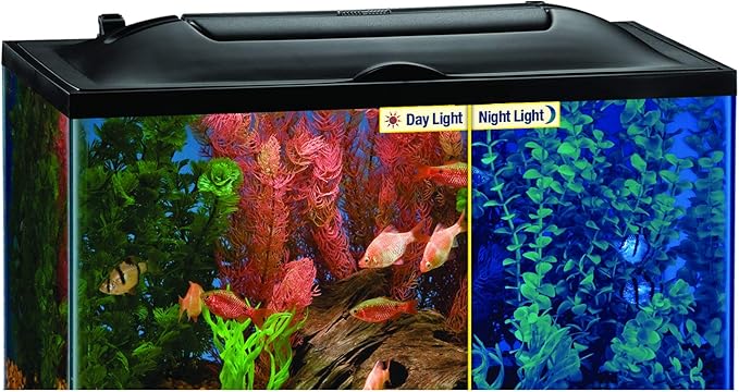 Marineland LED Light Hood For Aquariums, 20 Inches By 10 Inches, Natural Shimmering Light With Night Light Effect