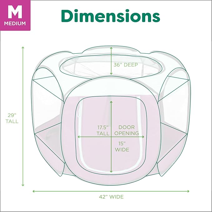 Furhaven Pop Up Playpen Pet Tent Playground - Purple, Medium