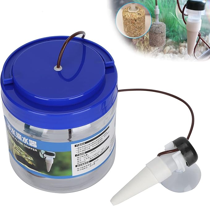 GLOGLOW Reptile Drinking Feeder, Reptile Water Dripper Kit Plants Irrigation Devices Reptile Humidifier Watering Tool for Pet Reptile