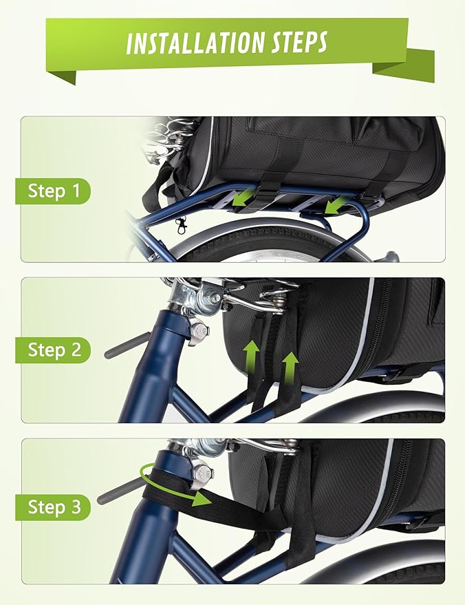 Pecute Dog Basket for Bike, Dog Bike Basket for Small Dog Cat Puppies, Pet Basket for Bike Riding, Multiple Storage Pockets Removable Sun Shield, Pet Carrier with Shoulder Strap