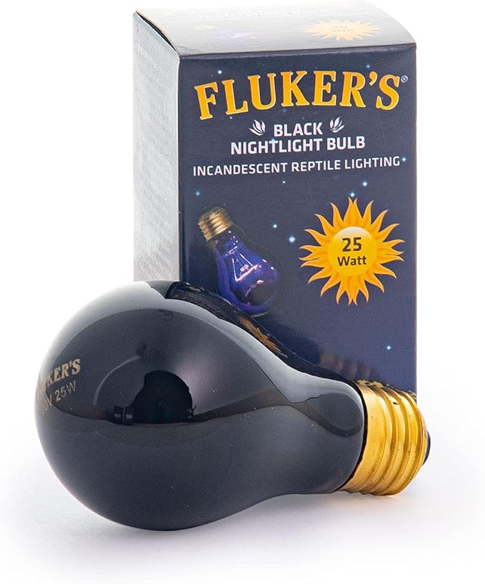 Fluker's Incandescent Black Nightlight Bulbs for Reptiles, 25 Watt