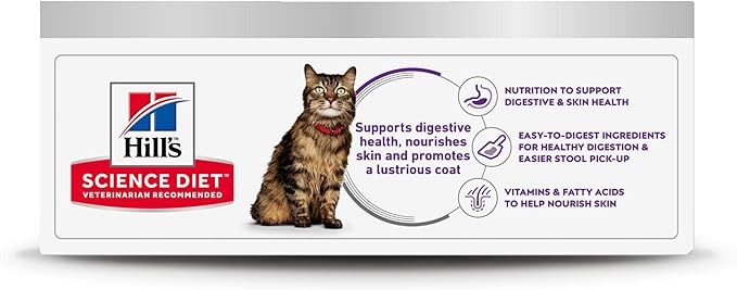 Hill's Science Diet Sensitive Stomach & Skin, Adult 1-6, Stomach & Skin Sensitivity Support, Wet Cat Food, Variety Case: Chicken; Tuna Minced, 2.9 oz Can Variety Case, Case of 12