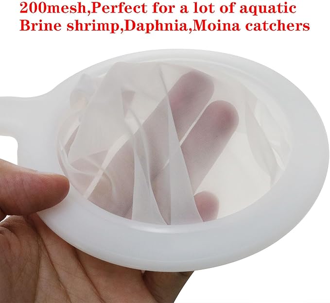 200 Mesh Baby Brine Shrimp Net Brine Shrimp Sieve Fish Net for Brine Shrimp Hatchery