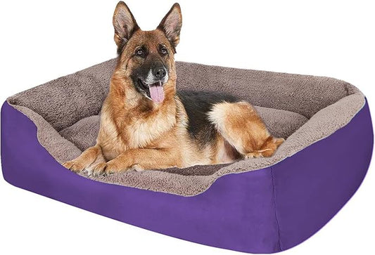PUPPBUDD Dog Beds for Medium Dogs, Washable Dog Bed Comfortable and Breathable Pet Bed Rectangle Warming Dog Bed for Medium Dogs