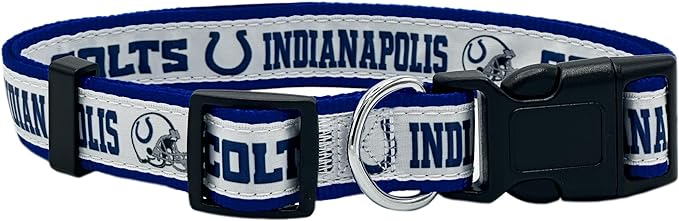 New & Improved Pets First NFL Indianapolis Colts Licensed PET Collar, Large - Heavy-Duty, Strong, and Durable New Dog Collar. Available in 32 Football Teams and 4 Sizes