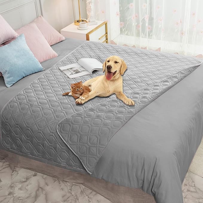 Ameritex Waterproof Blanket Reversible Dog Bed Cover Pet Blanket for Furniture Bed Couch Sofa