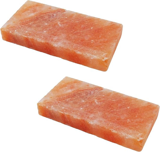 kathson Himalayan Salt Blocks for Horses Animal Salt Lick Brick Natural Mineral Pink Salt Licks for Horse Deer Cattle Sheep and Other Livestock (2 Pcs | 8 x 4 x1 Inches)