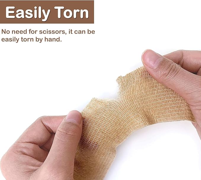 Self Adhesive Bandage Wrap, 9 Pack 2" x 5 Yards, Athletic Tape, Elastic Bandage, Self Stick Wrap for Ankle, Wrist, Finger, Sports (Skin Color)