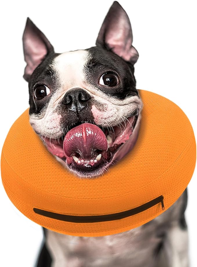 Supet Inflatable Dog Cone Collar for Large Medium Small Dogs, Soft Cone Collar for Dogs Puppies Cats, E Collar Dog Cone Alternative After Surgery