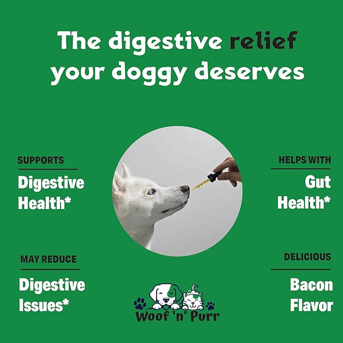 Dog Digestive Enzymes - Supports a Healthy Digestive Tract & Much More - Dog Digestive Support - Dog Enzymes - Dog Enzymes Digestive - Dog Digestive Enzyme - Dog Digestive Supplement - 1 fl oz