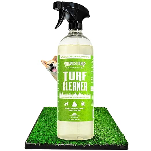 Turf Cleaner - Cleans and Deodorizes Fake Grass | Turf Cleaner for Dog Grass Pad/Artificial Grass Cleaner | Turf Cleaner for Pet Urine - 32 Fl Oz (Single)