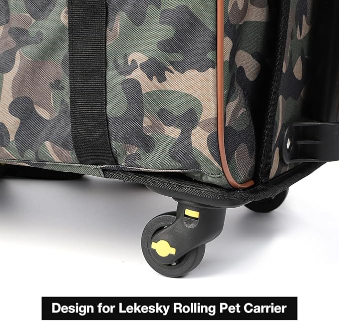 Wheel Replacement for Lekesky Rolling Pet Carrier, Rolls Smoothly and Quietly