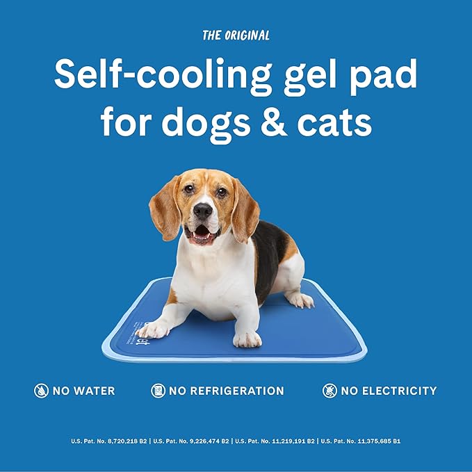 The Green Pet Shop Dog Cooling Mat, Small - Pressure Activated for Dogs and Cats, Sized Pets (9-20 Lb.) Non-Toxic Gel, No Water Needed This Cool Pad