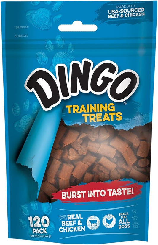 Dingo Beef & Chicken Training Treats For Dogs, 120-Count