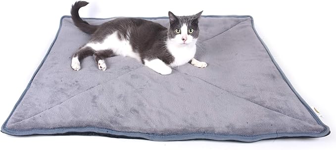 Pet Magasin Cat Thermal Bed Self-Heating Pads for Small Pets, [2-Pack Combo] One Large (28.5" x 34.5") and One Small (17'' x 11'')