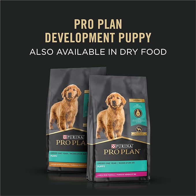 Purina Pro Plan Wet Puppy Food, Chicken and Brown Rice Entree - (Pack of 24) 5.5 oz. Cans