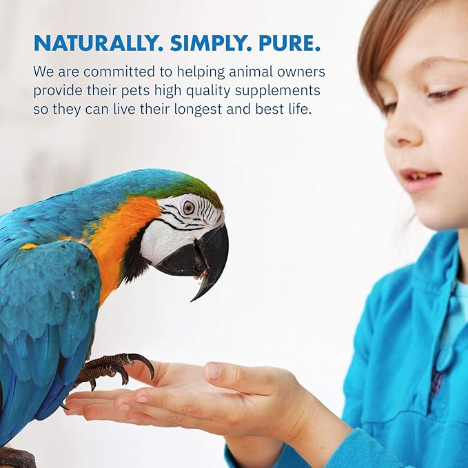 HealthyGut™ Avian Probiotics Dietary Supplement for Parrots, All-Natural Digestive System Formula (120 Servings)