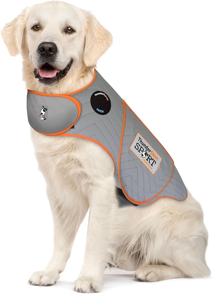 ThunderShirt for Dogs, X Large, Platinum Sport - Dog Anxiety Relief Calming Vest