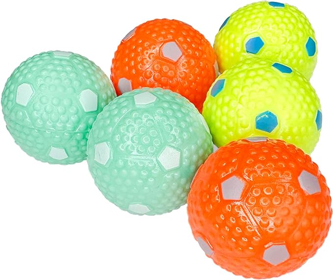 6 PCS Latex Balls for Small and Medium Size Dogs - for Automatic Dog Ball Launcher, Playing Fetch, and Dog Toy